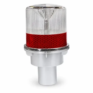 Baliza destellante solar LED - Color Rojo
