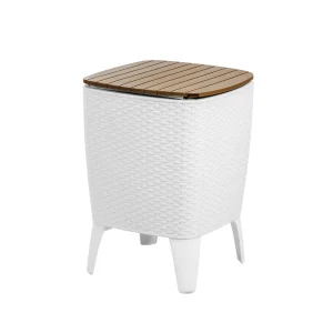Cooler Table/Mesa Cooler | color blanco caramelo - MQ