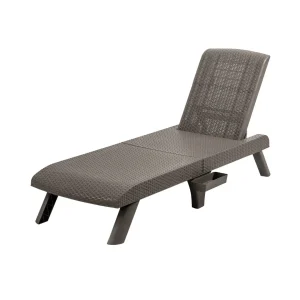 Reposera/ Cama soleadora | Modelo Capri | Plegable | color mocca - MQ