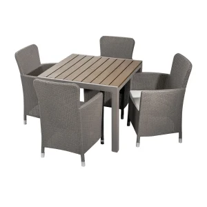 Comedor con 4 puestos | Modelo Capri | color Taupe - MQ