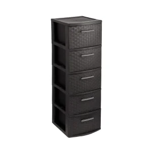 Cajonera | Modelo Infinity | 5 niveles | color café oscuro - MQ