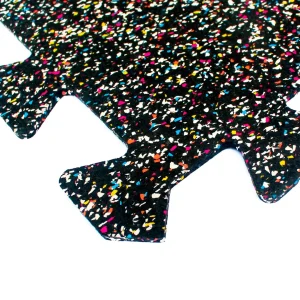 Plancha EPDM para gym | tipo puzzle | 06mm | mix colores | 1*1mt