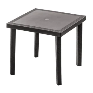 Mesa tipo cuadrada | Modelo Infinity | color café oscuro - MQ