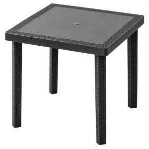 Mesa tipo cuadrada | Modelo Infinity | color café oscuro - MQ