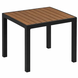 Mesa tipo cuadrada | Modelo Madeira | color tabaco - MQ