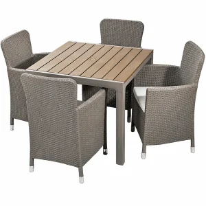Comedor con 4 puestos | Modelo Capri | color Taupe - MQ