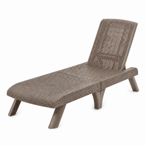 Reposera/ Cama soleadora | Modelo Capri | Plegable | color mocca - MQ