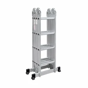 Escalera aluminio multiuso 4.6mts - 16 pasos