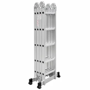 Escalera aluminio multiuso 5.7mts - 20 pasos