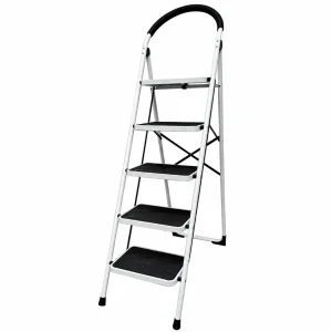 Escalera plegable de 5 peldaños