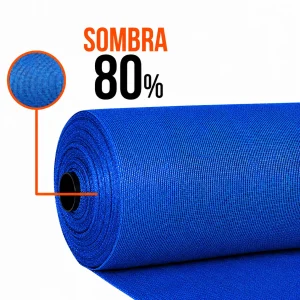 Malla Raschel | Sombra 80% | Rollo 4.1*100mts | color Azul