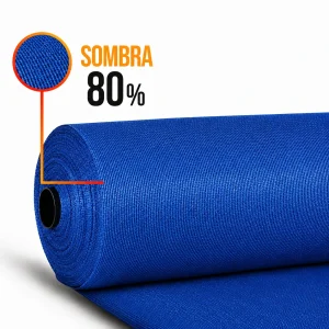 Malla Raschel | Sombra 80% | Rollo 4.1*100mts | color Azul