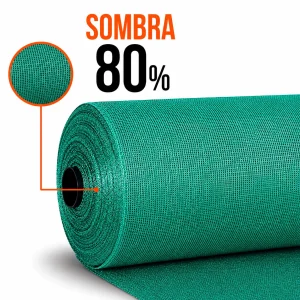 Malla Raschel | Sombra 80% | Rollo 4.2*100mts| color Verde