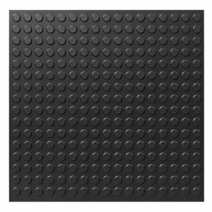 Piso antideslizante | Tipo estoperol | 50*50cm*3mm | Color Negro