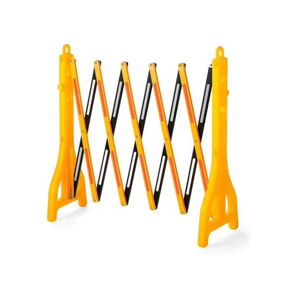 Barrera De Seguridad Reflectante Plegable Beeper | 180 Cm, Juego De 2, Para Aparcamiento U Obras