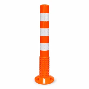 Hito vialidad poliuretano | 75cm | con 3 cintas