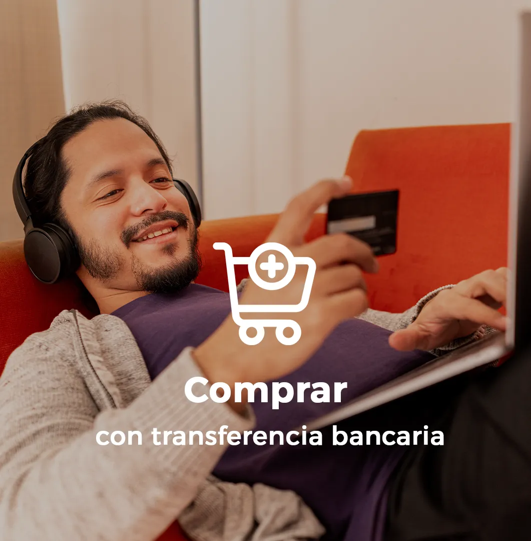 En QRubber puedes comprar con transferencia bancaria
