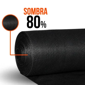 Malla Raschel | Sombra 80% | Rollo 4.1*100mts| color Negro