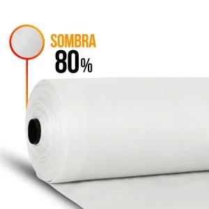 Malla Raschel | Sombra 80% | Rollo 4.1*100mts| color Blanco