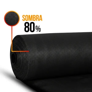 Malla Raschel | Sombra 80% | Rollo 2.1*100mts| color Negro