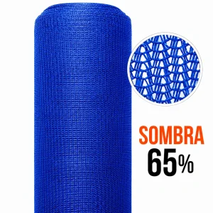 Malla Raschel | Sombra 65% | Rollo 4.2*100mts| color Azul