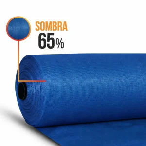 Malla Raschel | Sombra 65% | Rollo 4.2*100mts| color Azul
