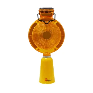 Lámpara solar destellante con cono | color ambar