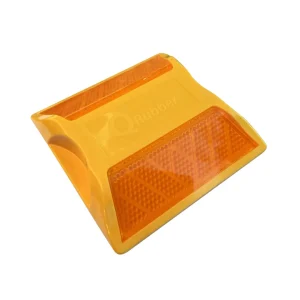 Tacha vial | 10*10*2cm | con doble reflectivo | Color Amarillo