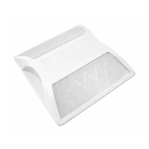 Tacha vial | 10*10*2cm | con doble reflectivo | Color Blanco