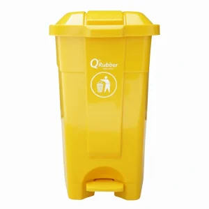 Contenedor de basura 70lts con pedal I Color Amarillo