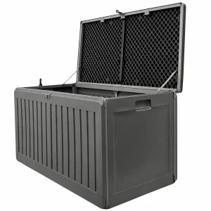 Bodega multiuso tipo baúl para exterior | color negro/gris | 109*51 *55cm | cap 270lts