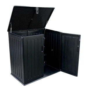 Bodega multiuso tipo baúl para exterior | color negro | 71*116*113cm | cap 755lts