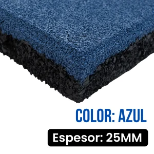Loseta de caucho | 50*50cm*25mm | Color: Azul